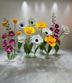 Enchanting Garden of Water-Resistant Floral Sculptures