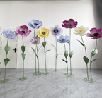 Colorful giant paper flowers 