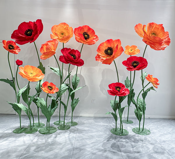 Vibrant Summer Poppy Garden