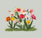 Vibrant Outdoor Blooms (Water-resistant)
