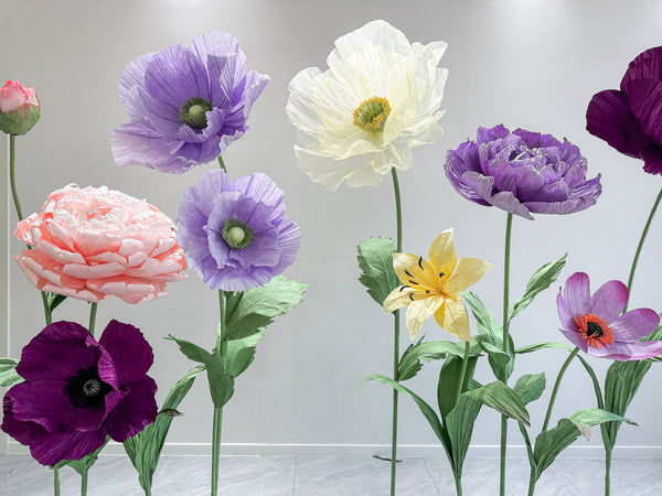 Purple Hues and Golden Blooms
