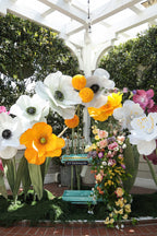 Enchanting Garden of Water-Resistant Floral Sculptures