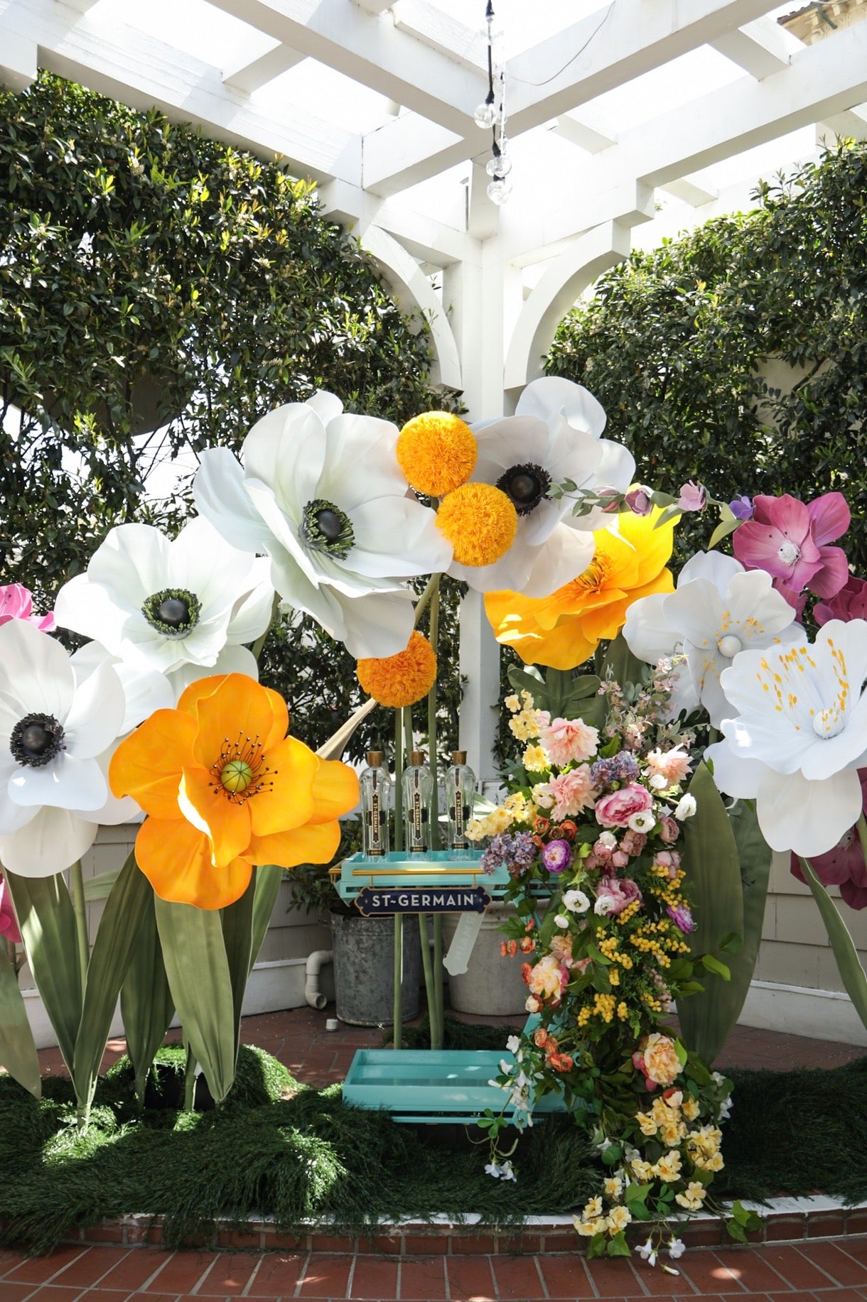Enchanting Garden of Water-Resistant Floral Sculptures