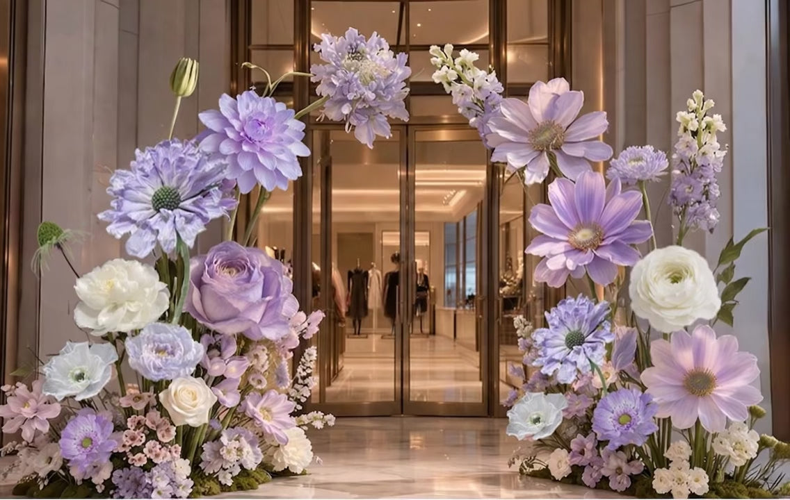 Violet Floral Arch