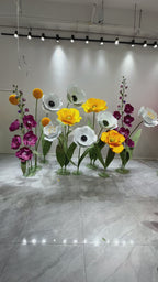 Enchanting Garden of Water-Resistant Floral Sculptures