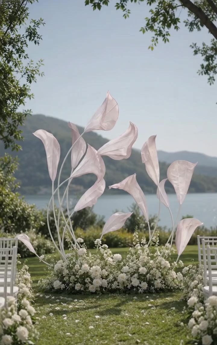 Ethereal Organza Calla Lily Installation