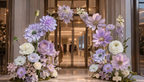Violet Floral Arch